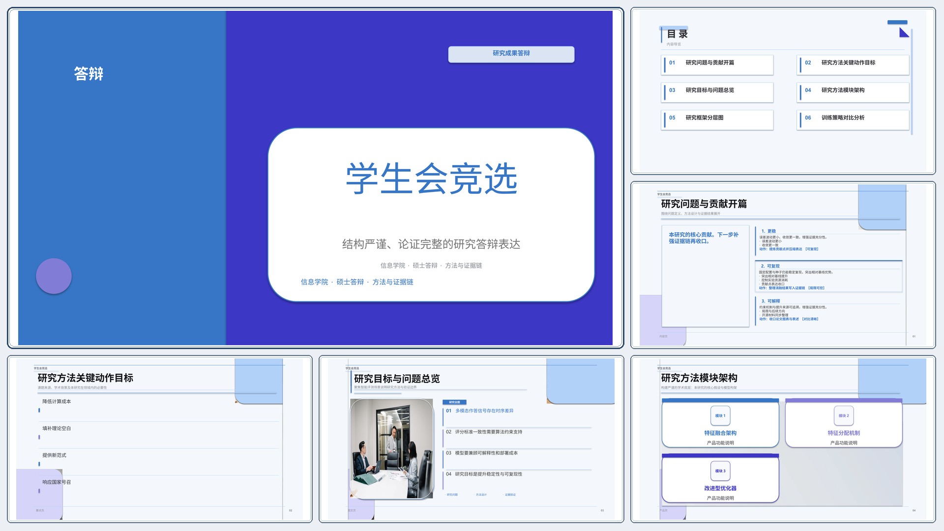 学生学术答辩《学生会竞选》指标看板版｜答辩论证证据链完整·方法清晰