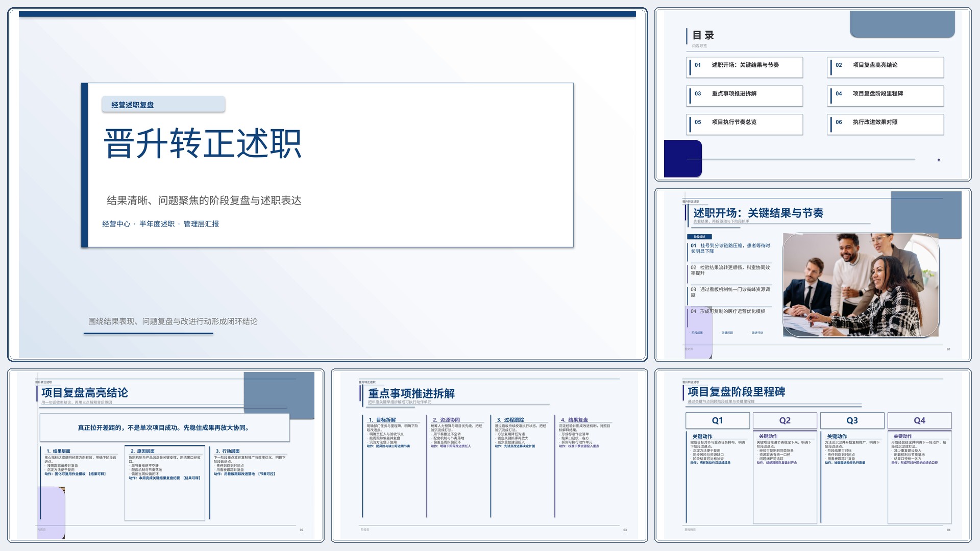 职场述职汇报《晋升转正述职》双栏对照版｜述职复盘结果驱动·管理层可读