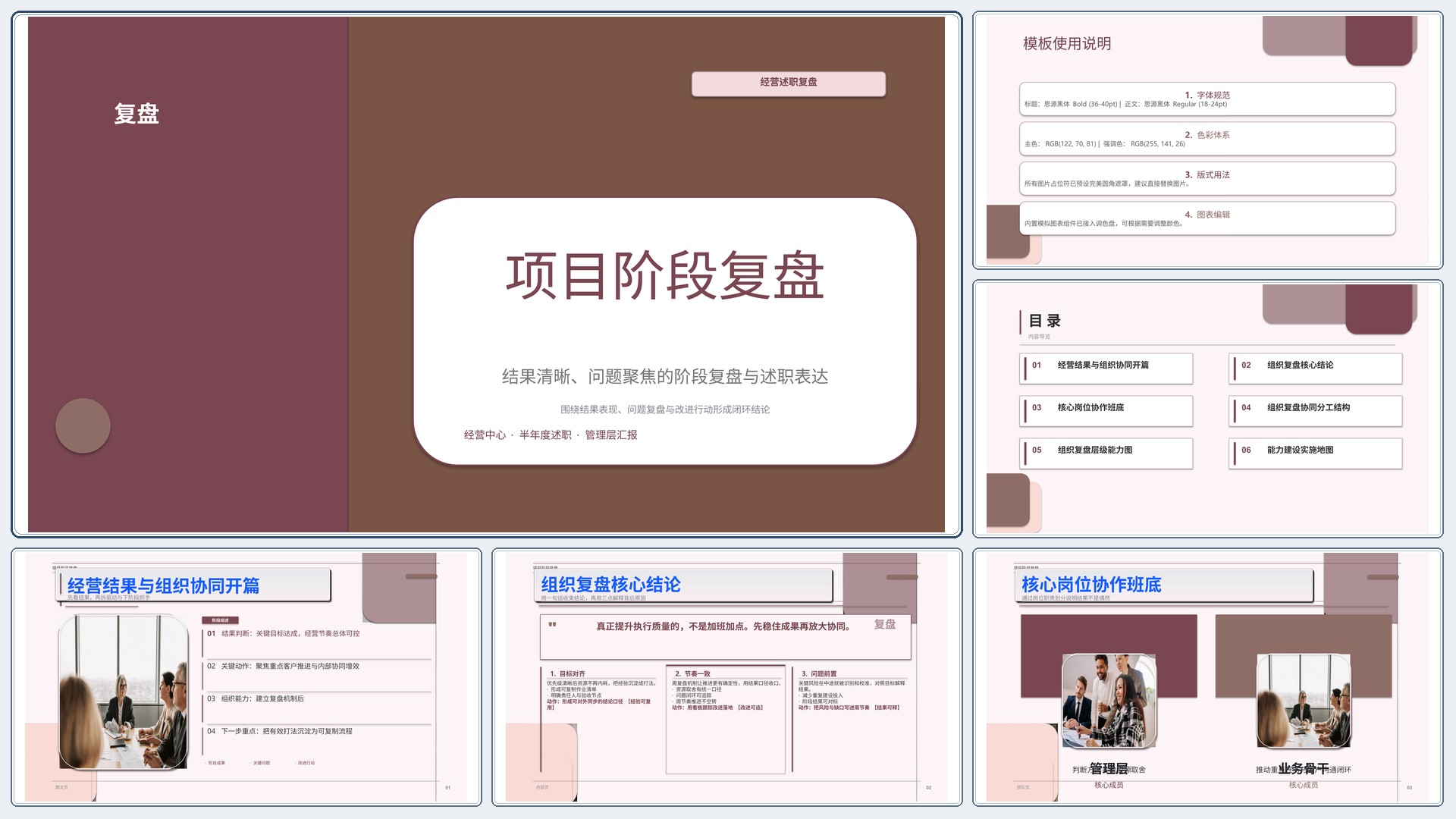 职场述职汇报《项目阶段复盘》时间线版｜述职复盘结果驱动·管理层可读
