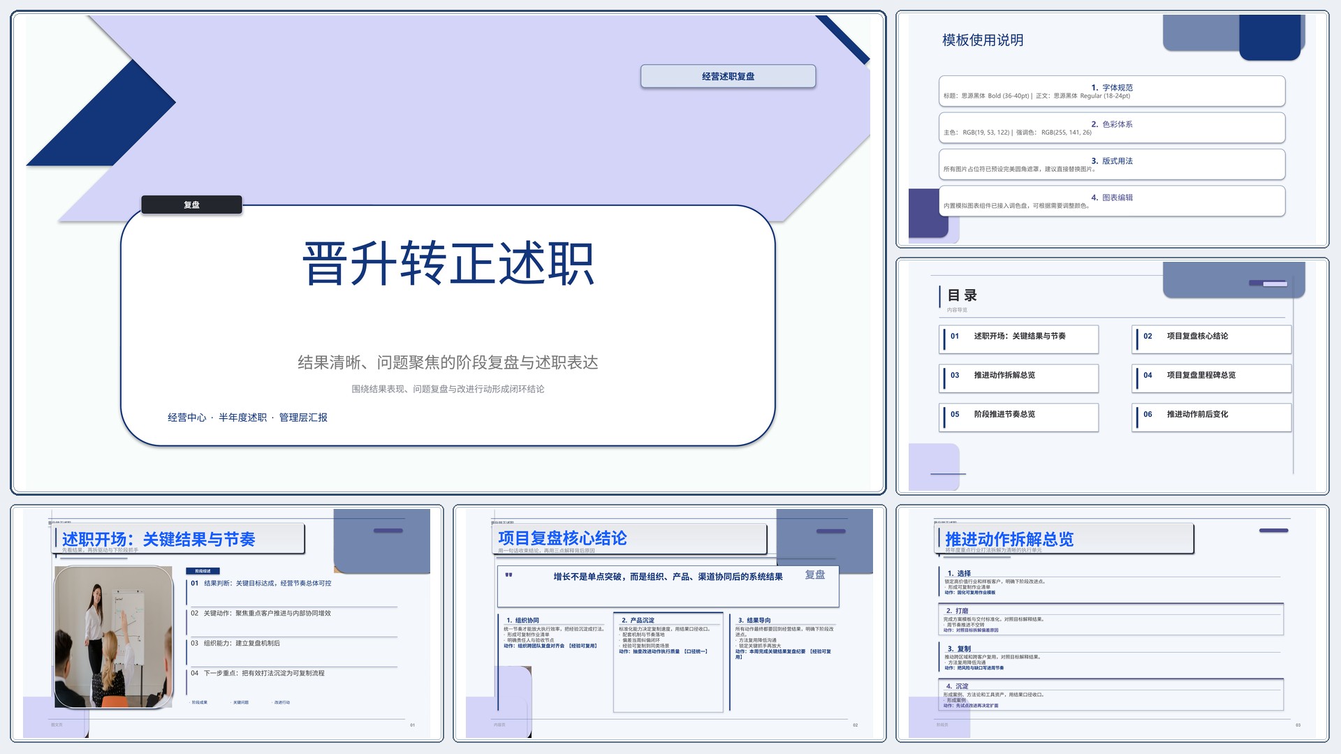 职场述职汇报《晋升转正述职》指标看板版｜述职复盘结果驱动·管理层可读