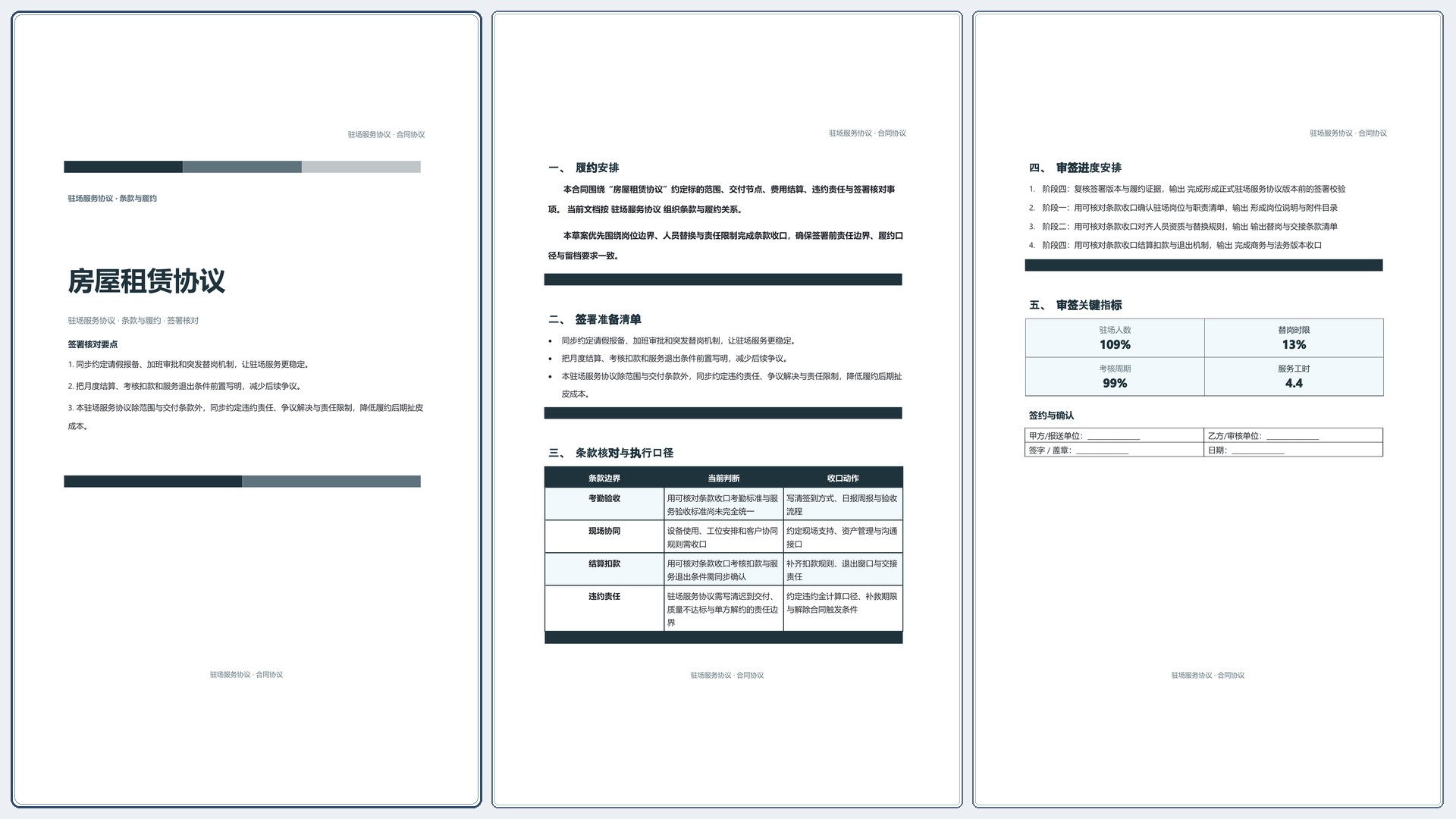 合同协议文档《房屋租赁协议》完整交付版｜专业文稿行业专属结构·替换即可交付