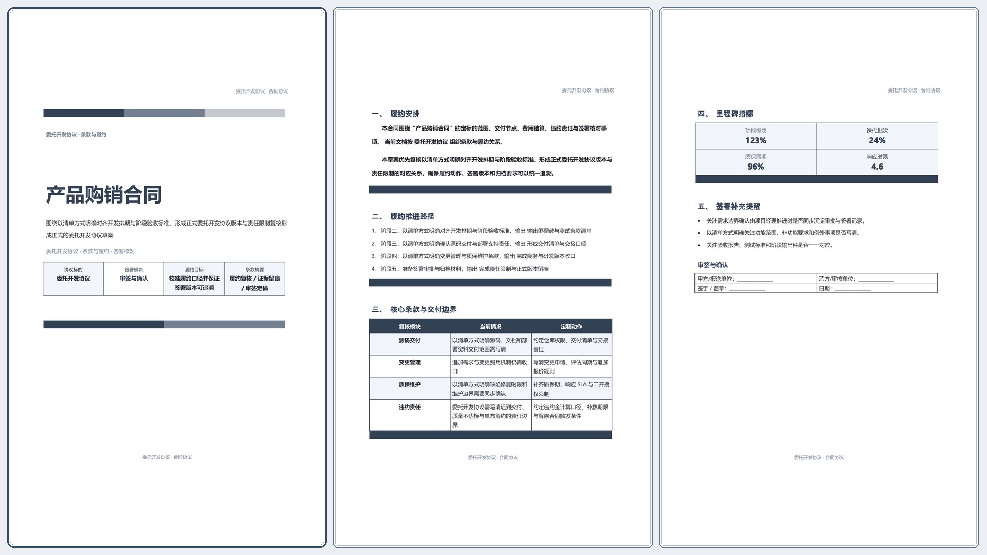合同协议文档《产品购销合同》条款清晰版｜专业文稿行业专属结构·替换即可交付