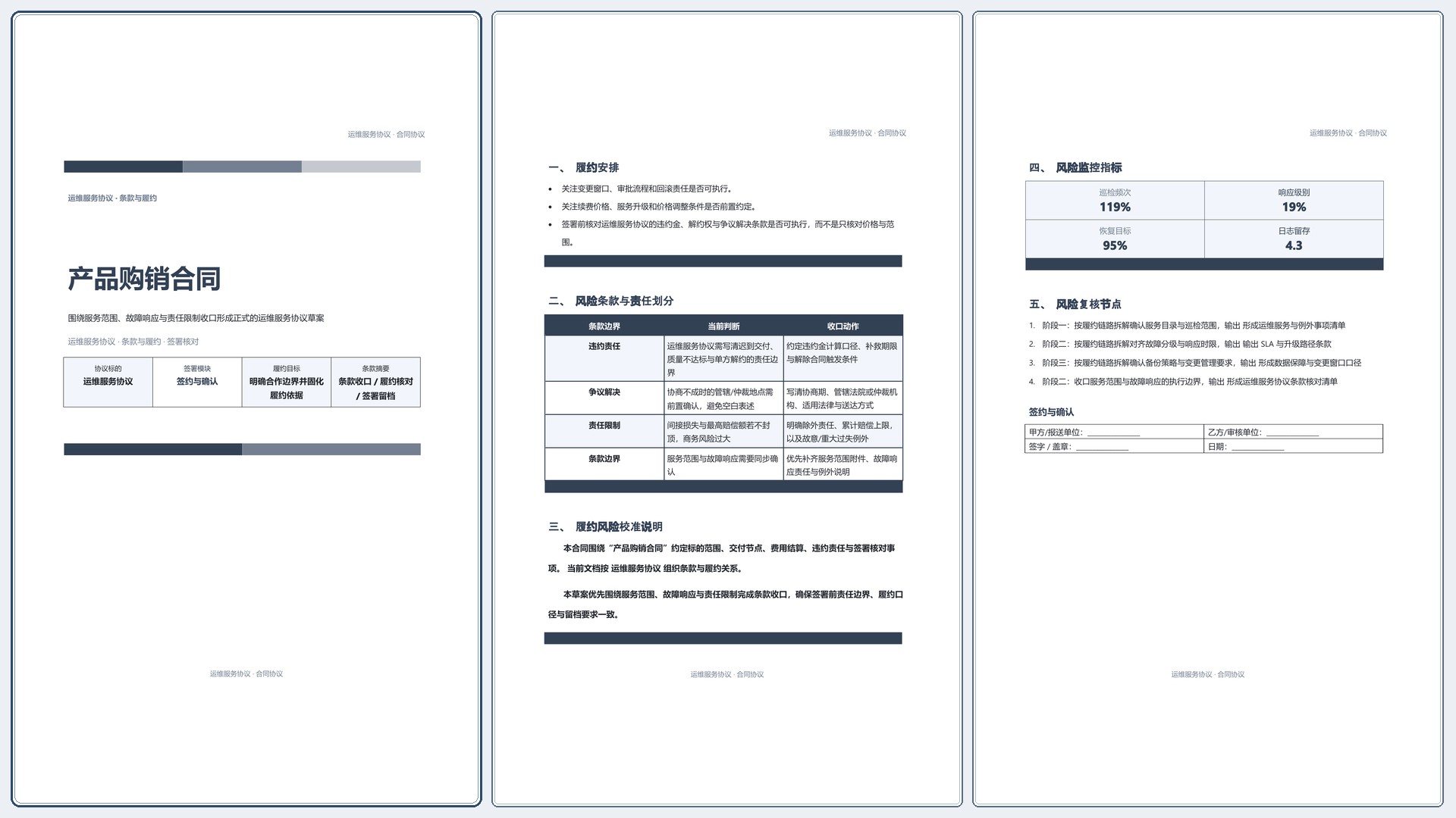 合同协议文档《产品购销合同》完整交付版｜专业文稿行业专属结构·替换即可交付