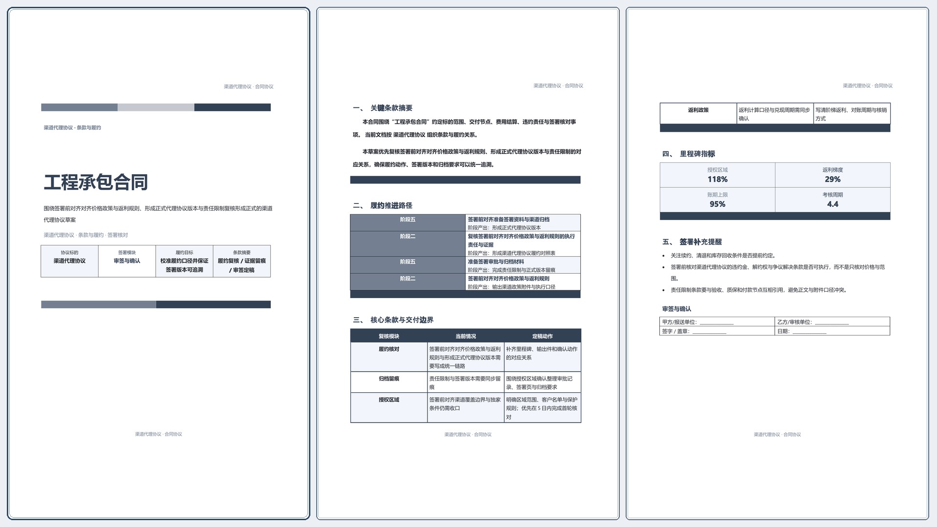 合同协议文档《工程承包合同》条款清晰版｜专业文稿行业专属结构·替换即可交付