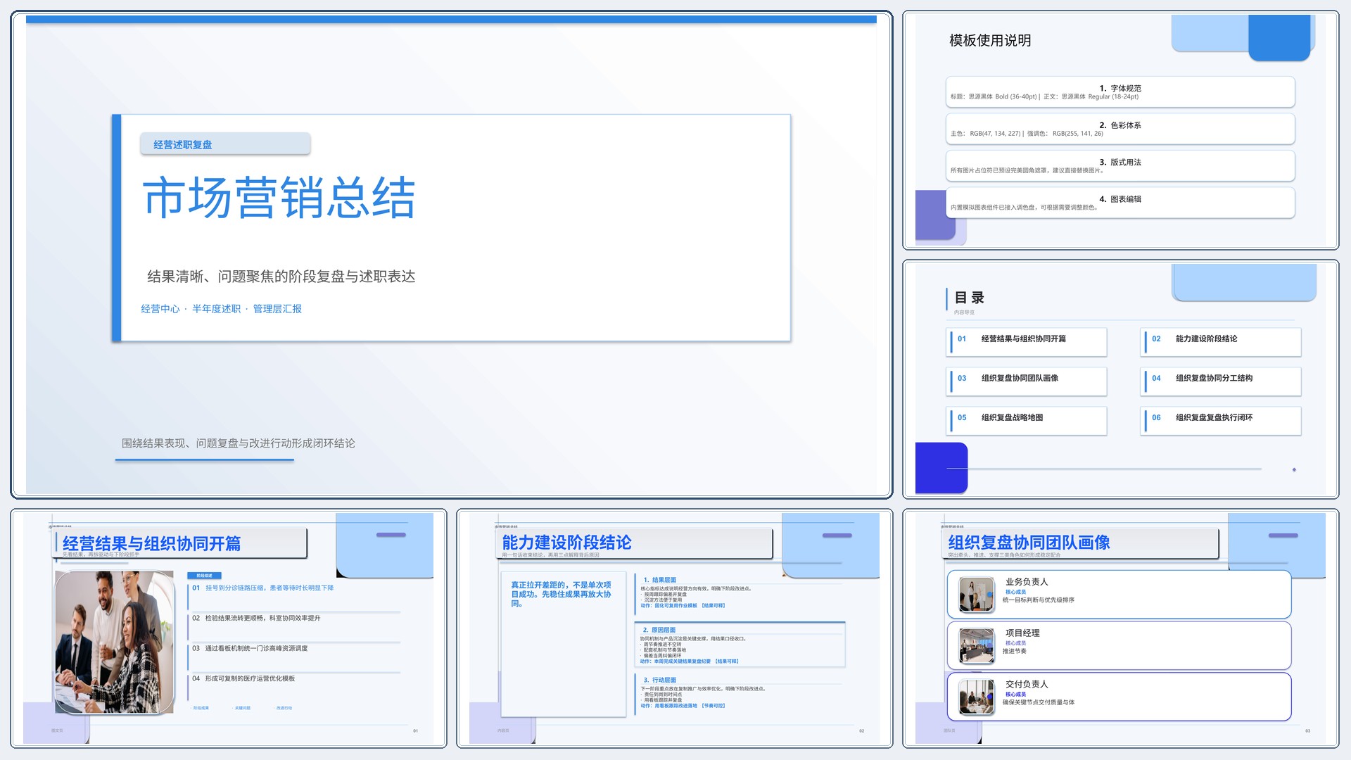 职场述职汇报《市场营销总结》双栏对照版｜述职复盘结果驱动·管理层可读