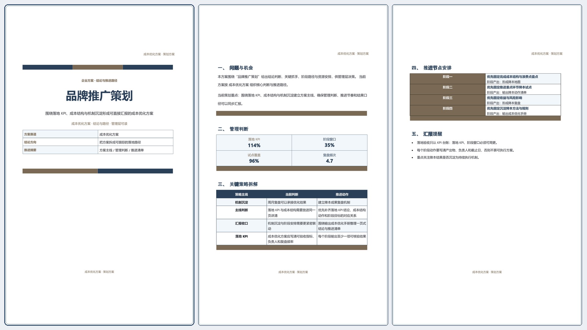 企业策划方案《品牌推广策划》正式签署版｜专业文稿行业专属结构·替换即可交付