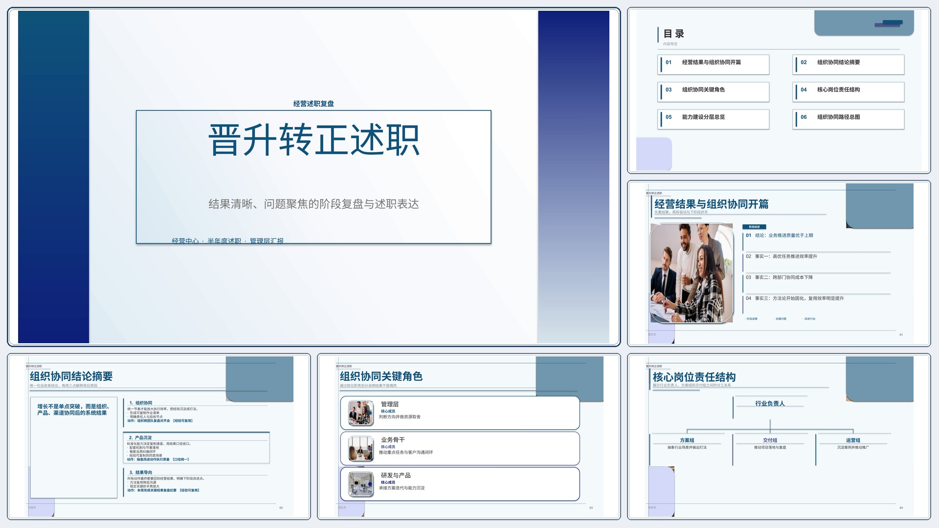 职场述职汇报《晋升转正述职》叙事完整版｜述职复盘结果驱动·管理层可读