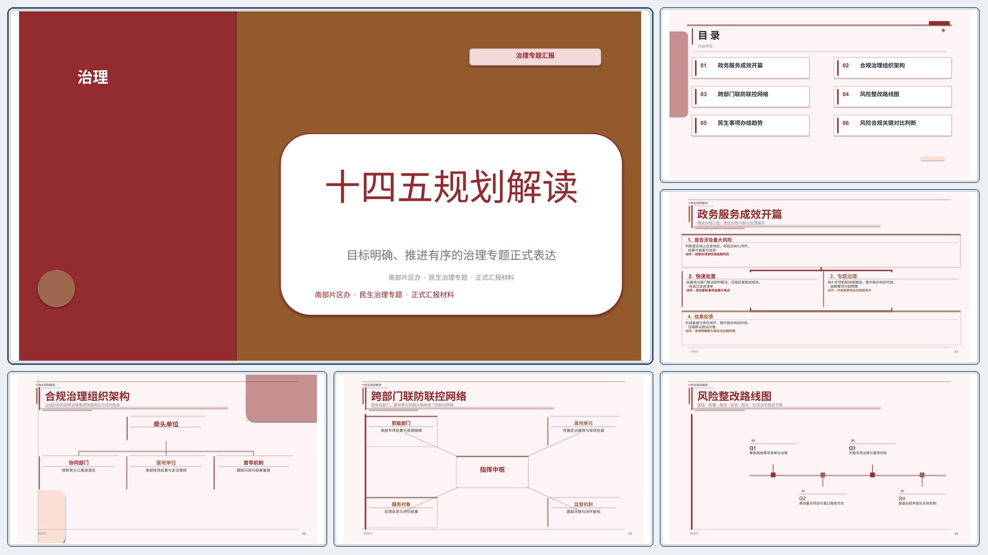 政企党政汇报《十四五规划解读》叙事完整版｜治理专题正式秩序·办结可验