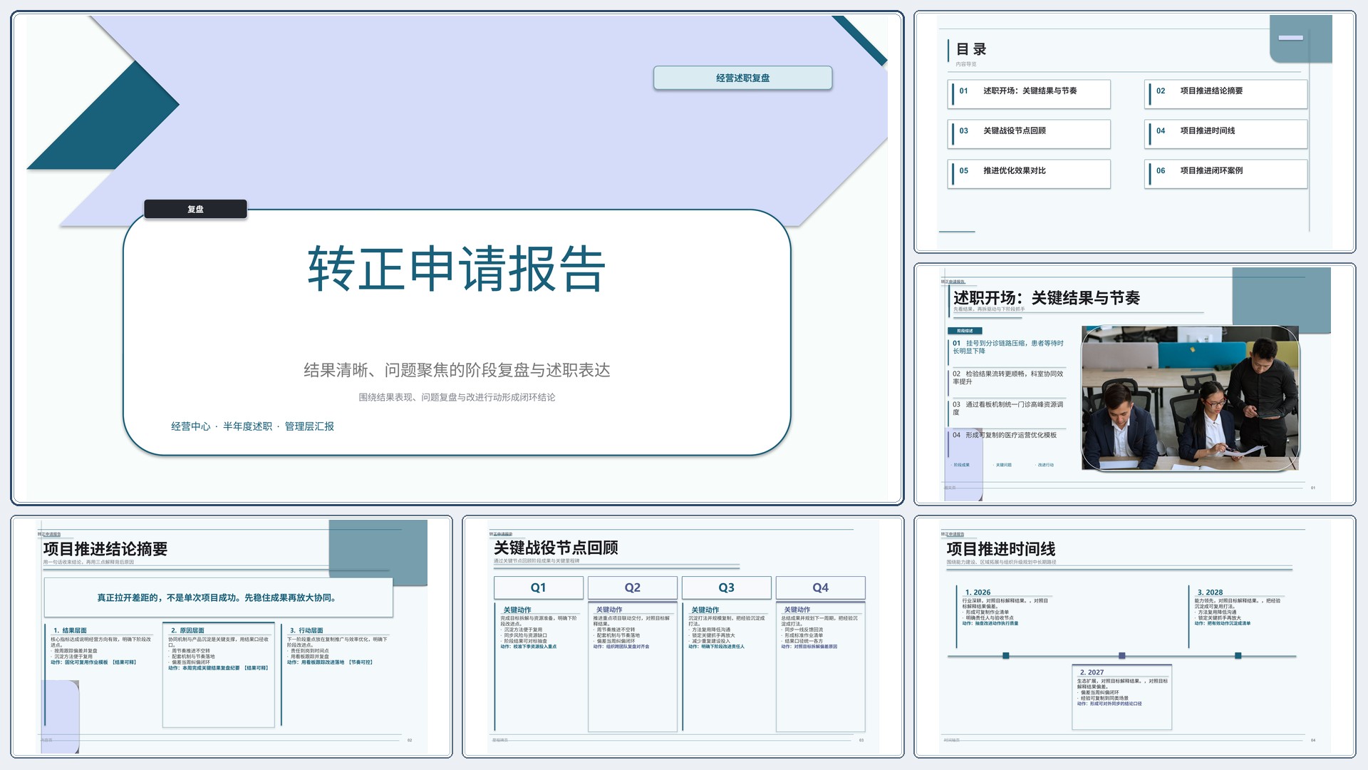 职场述职汇报《转正申请报告》双栏对照版｜述职复盘结果驱动·管理层可读