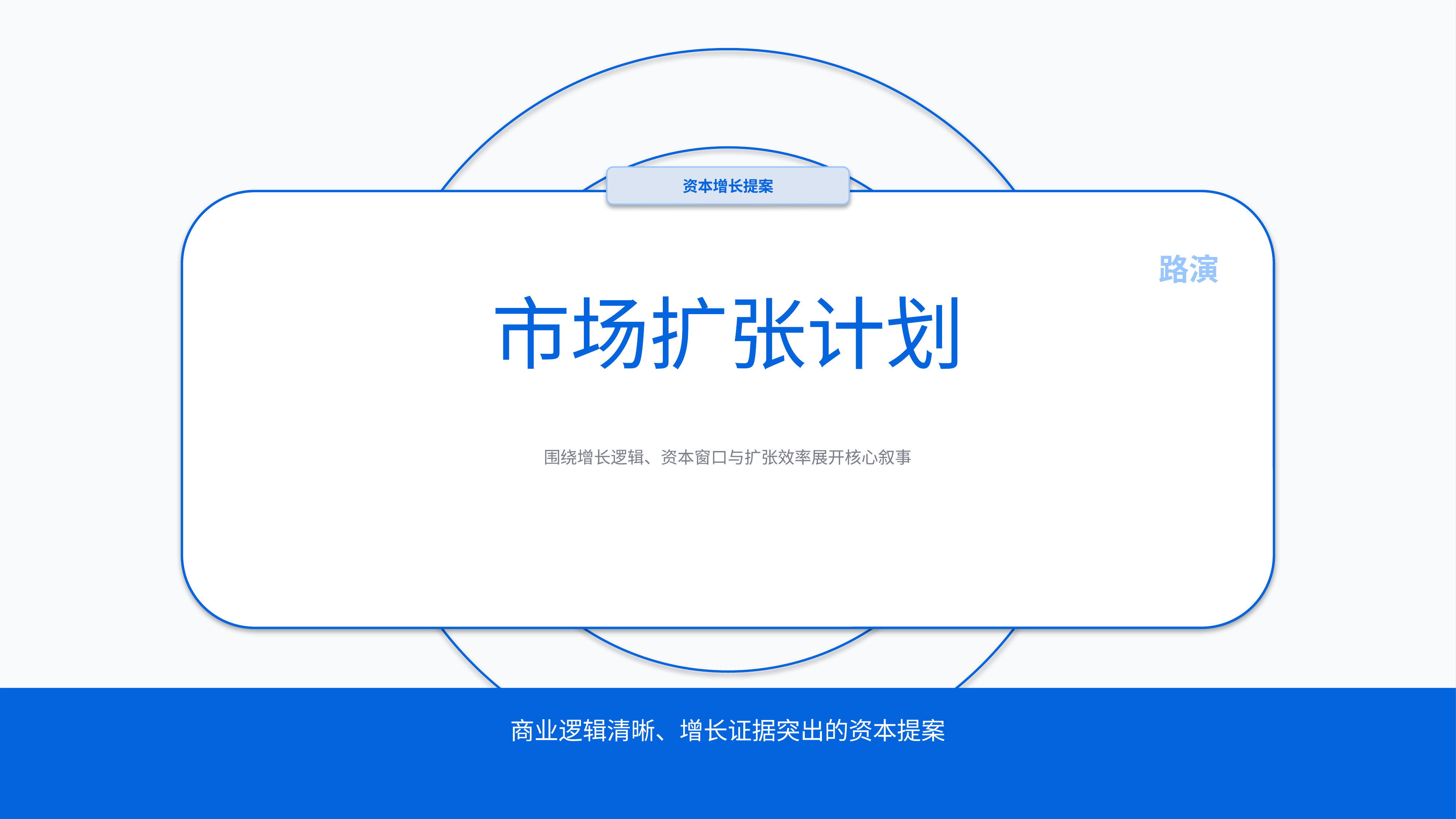 商业项目路演《市场扩张计划》指标看板版｜融资叙事增长证据·资本可读