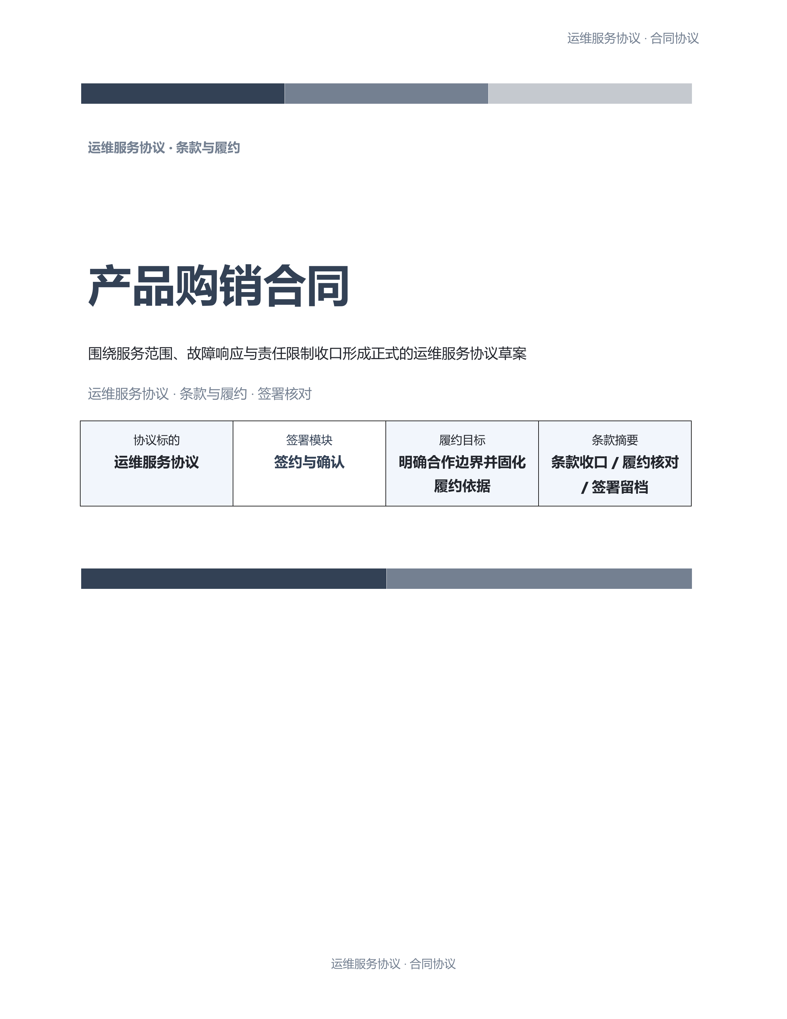 合同协议文档《产品购销合同》完整交付版｜专业文稿行业专属结构·替换即可交付